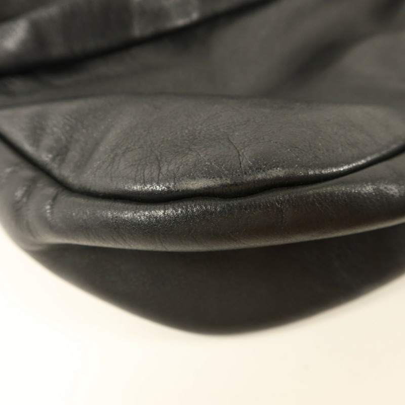 CHANEL 牛皮皮革Handbag銀扣手挽袋-14