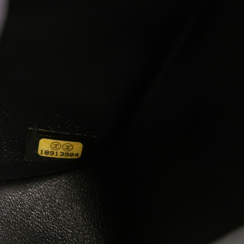 CHANEL 漆皮皮革Large Classic銀扣鏈帶肩背袋-7