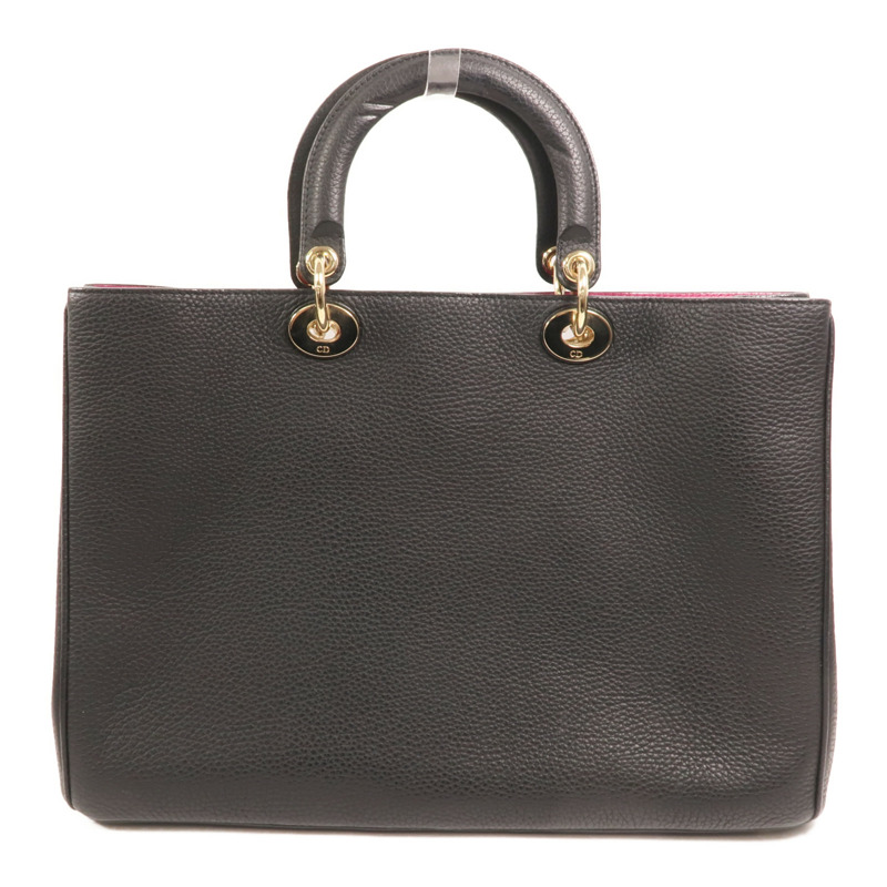 Dior 牛皮皮革Diorssimo金扣手挽肩背兩用袋-1