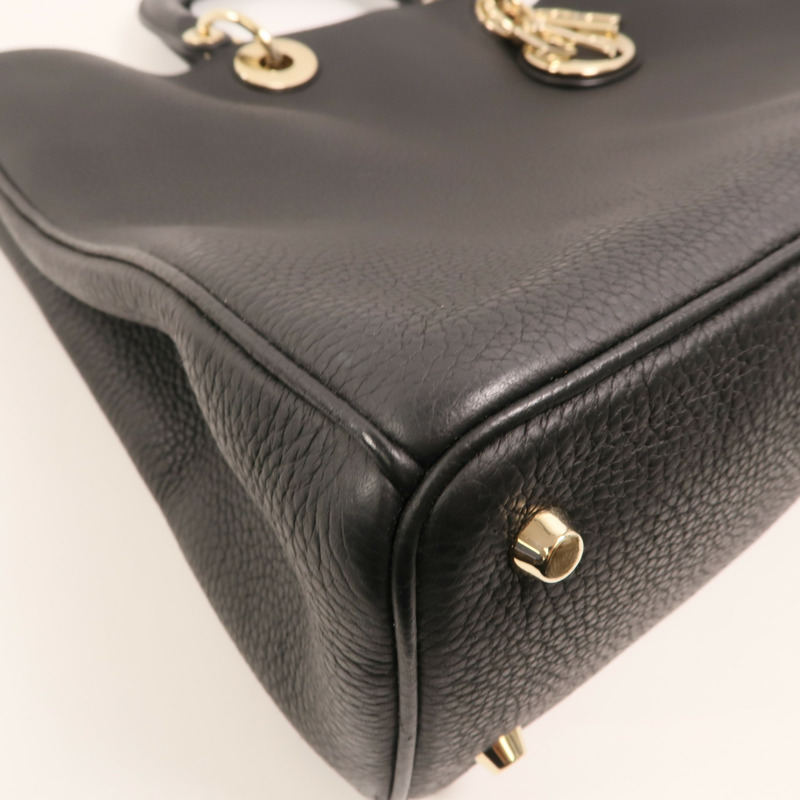 Dior 牛皮皮革Diorssimo金扣手挽肩背兩用袋-9