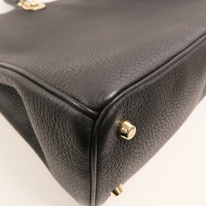 Dior 牛皮皮革Diorssimo金扣手挽肩背兩用袋-11