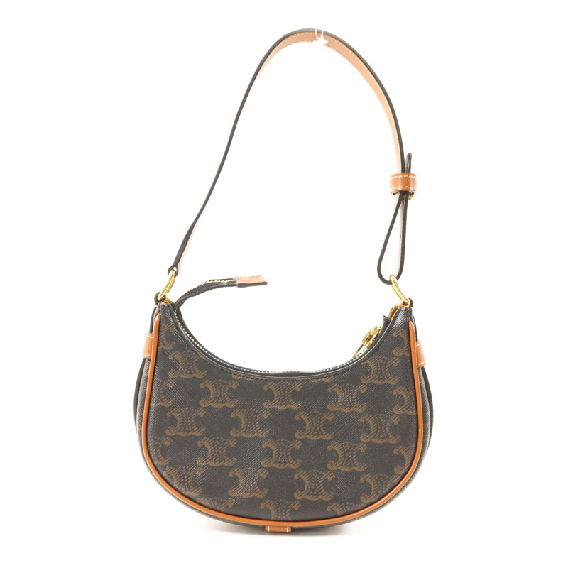 CELINE 塗層帆布Ava Mini金扣手挽袋-1