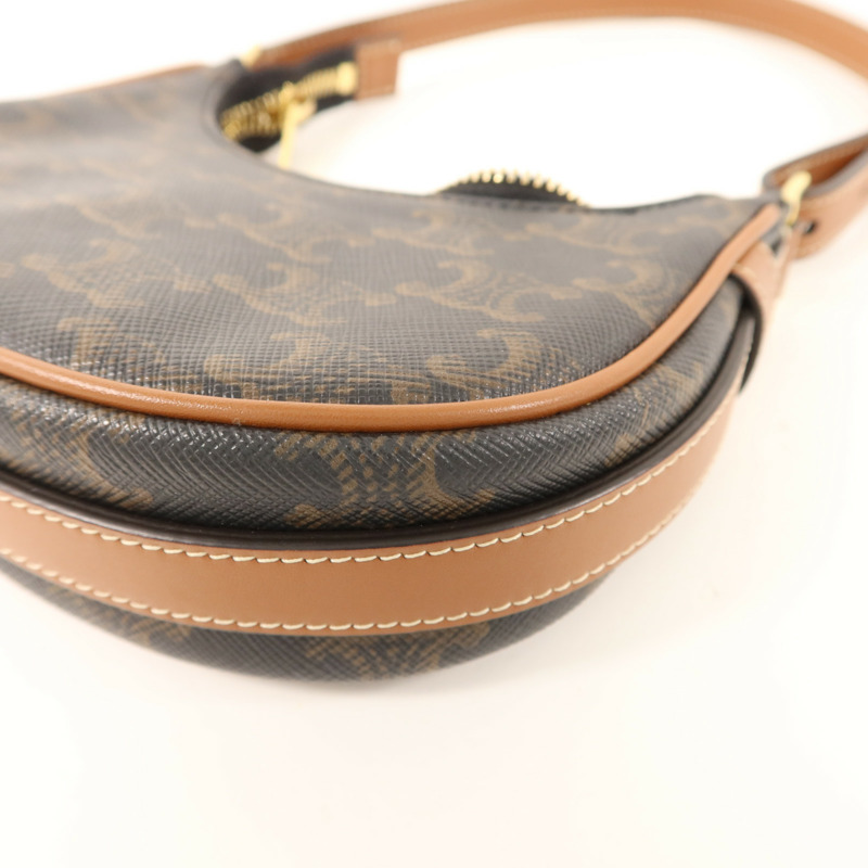 CELINE 塗層帆布Ava Mini金扣手挽袋-13