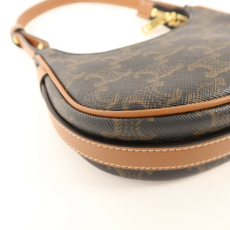 CELINE 塗層帆布Ava Mini金扣手挽袋-15