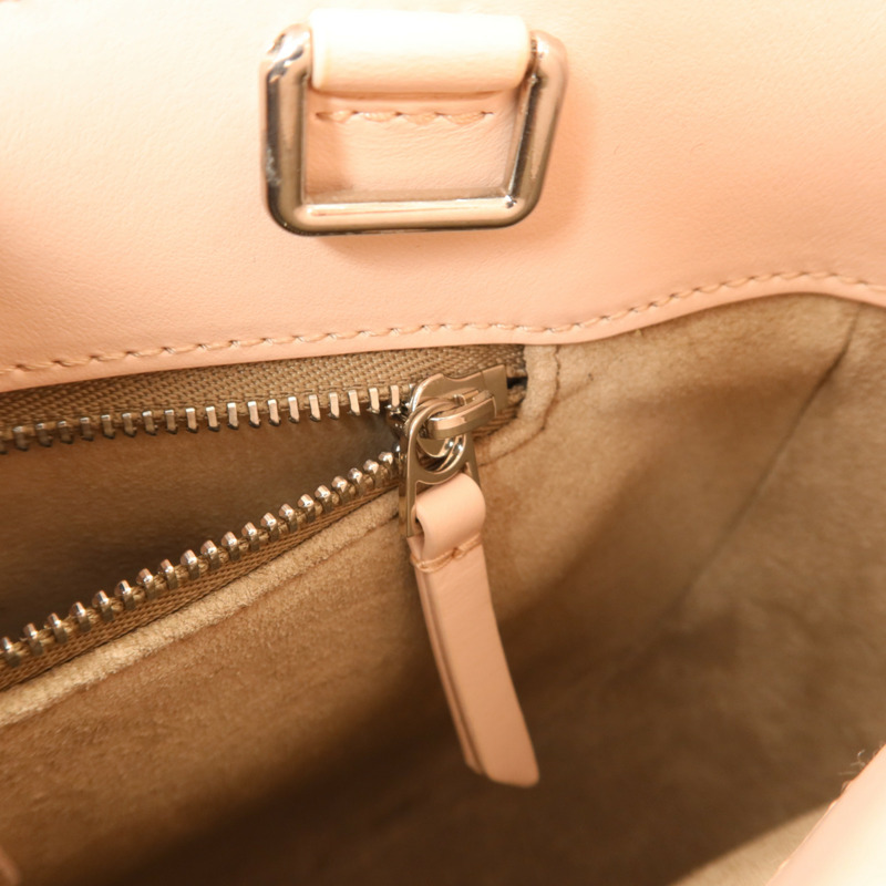 LANVIN 牛皮皮革Hobo Bag With Cat Handle銀扣手挽肩背兩用袋-7