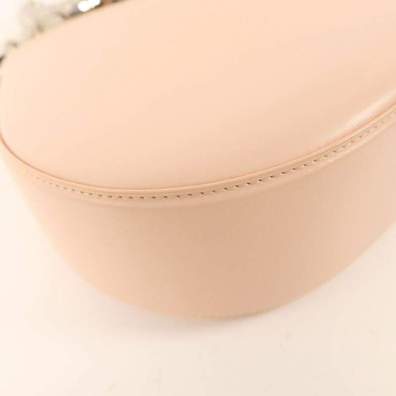 LANVIN 牛皮皮革Hobo Bag With Cat Handle銀扣手挽肩背兩用袋-11