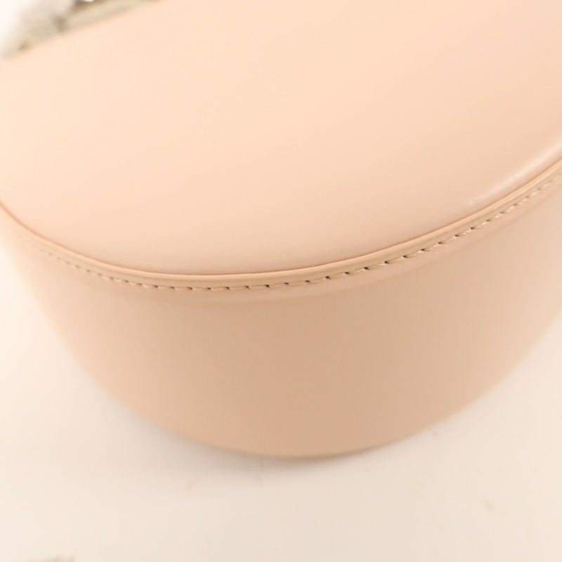 LANVIN 牛皮皮革Hobo Bag With Cat Handle銀扣手挽肩背兩用袋-13