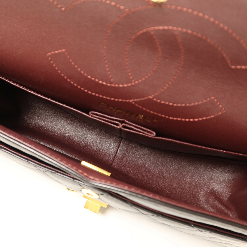 CHANEL 牛皮皮革2.55 Medium金扣鏈帶肩背袋-4