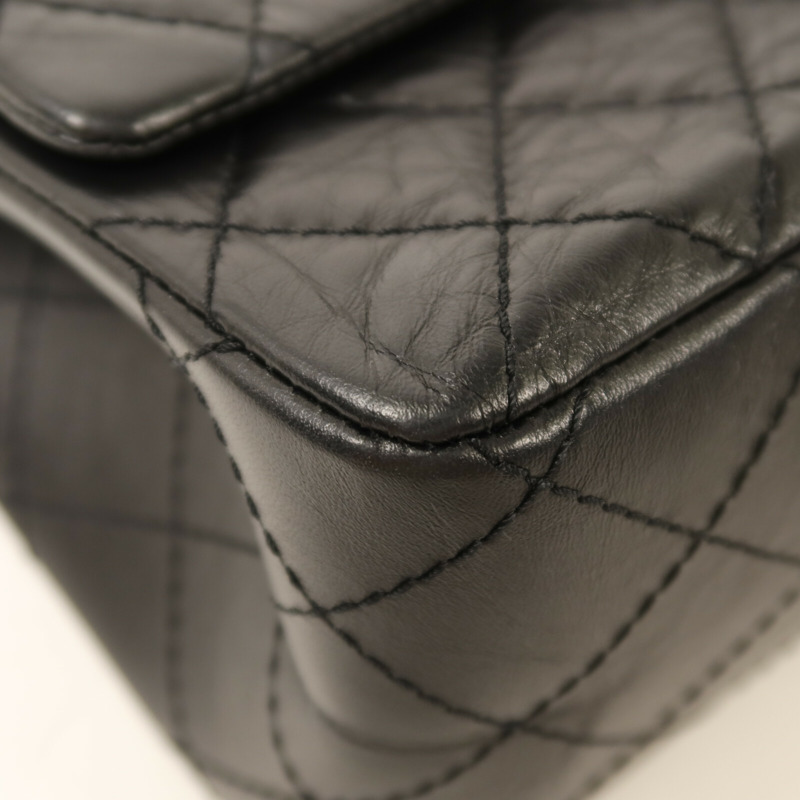 CHANEL 牛皮皮革2.55 Medium金扣鏈帶肩背袋-10