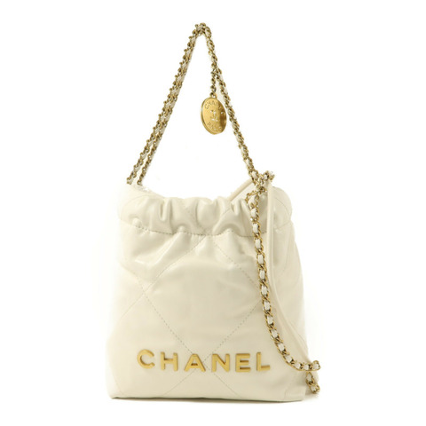 CHANEL 牛皮皮革Chanel 22 Mini金扣手挽肩背兩用袋