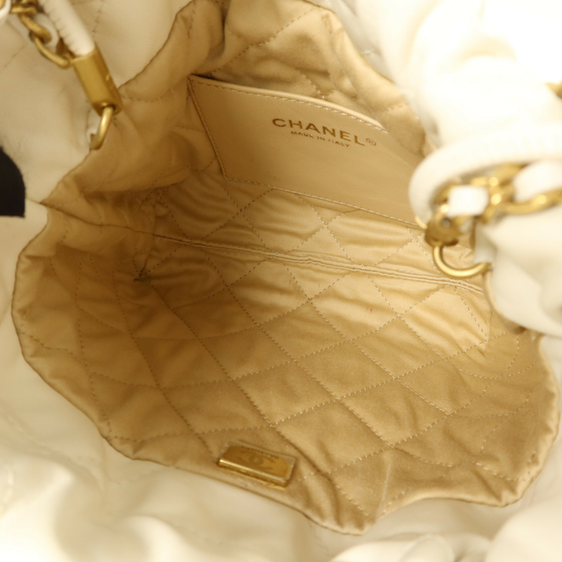 CHANEL 牛皮皮革Chanel 22 Mini金扣手挽肩背兩用袋-5