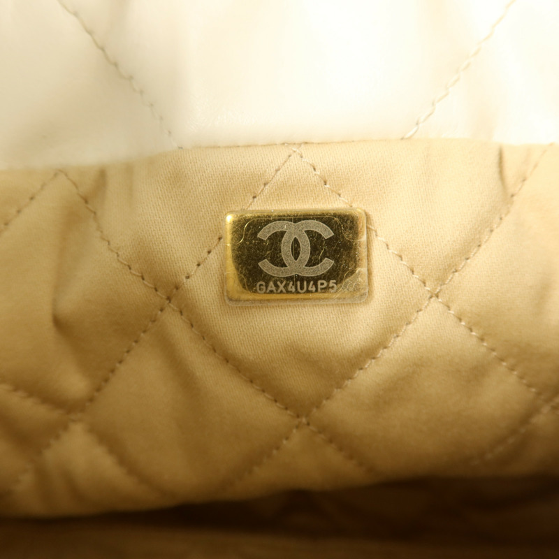 CHANEL 牛皮皮革Chanel 22 Mini金扣手挽肩背兩用袋-7