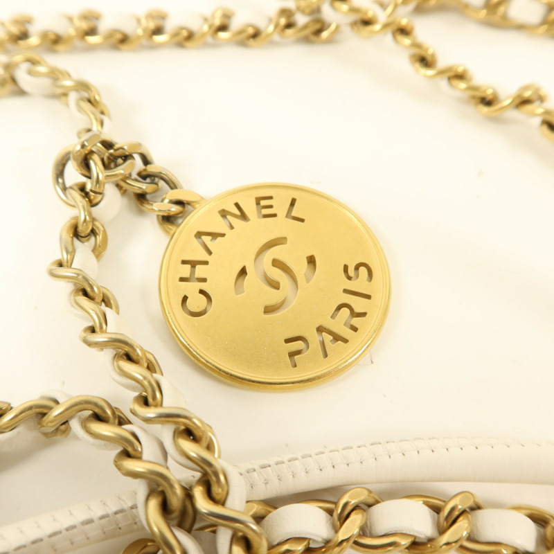 CHANEL 牛皮皮革Chanel 22 Mini金扣手挽肩背兩用袋-8