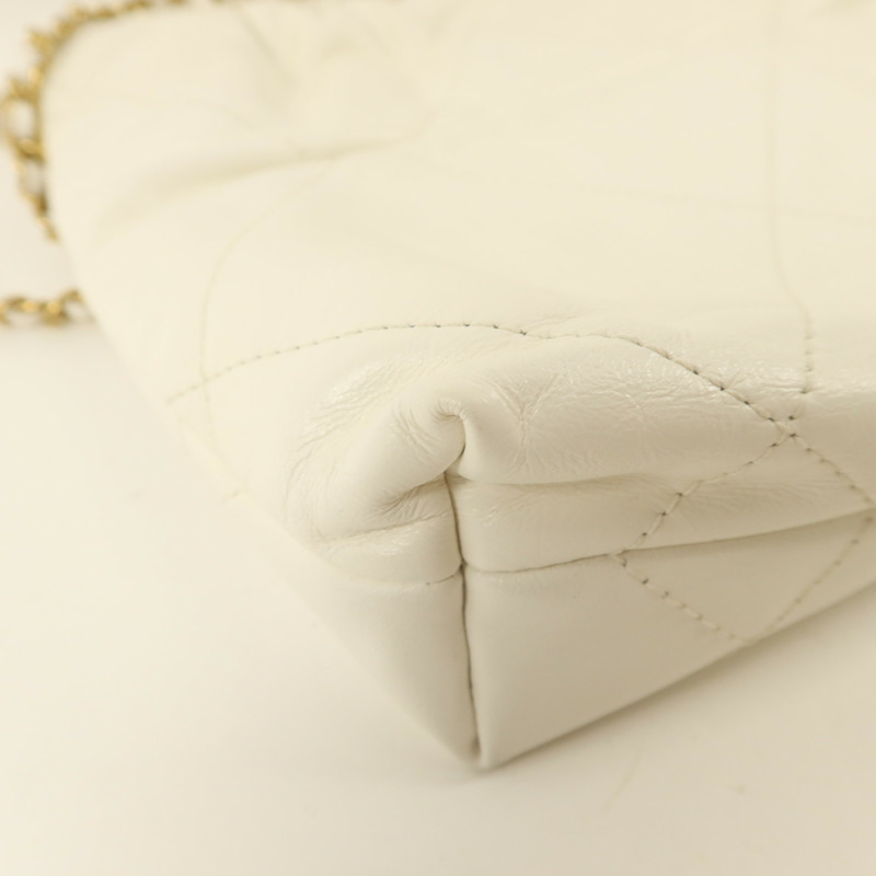 CHANEL 牛皮皮革Chanel 22 Mini金扣手挽肩背兩用袋-13