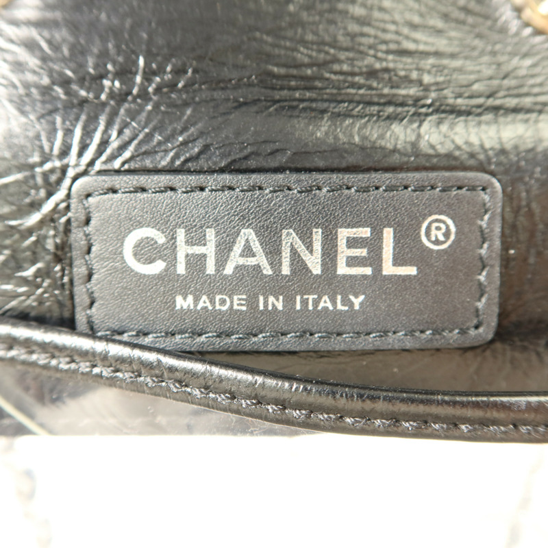 CHANEL PVC/牛皮皮革Shoulder Bag銀扣肩背袋-7
