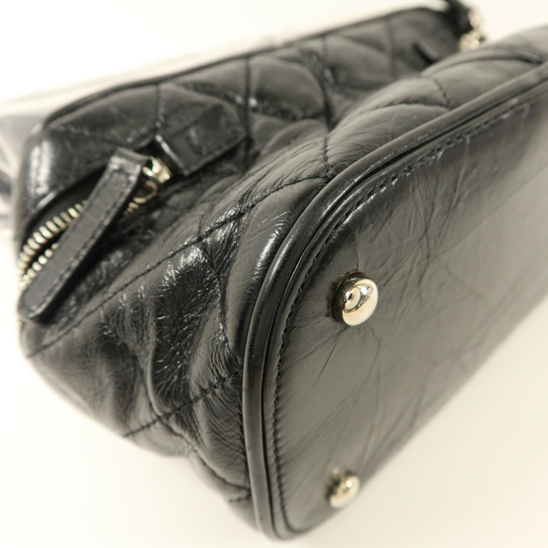 CHANEL PVC/牛皮皮革Shoulder Bag銀扣肩背袋-14