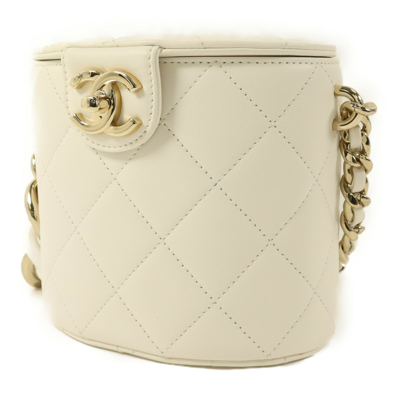 CHANEL 牛皮皮革Shoulder Bag金扣鏈帶肩背袋-2