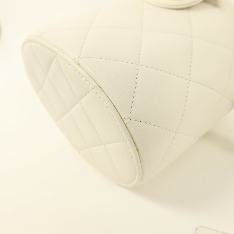 CHANEL 牛皮皮革Shoulder Bag金扣鏈帶肩背袋-11