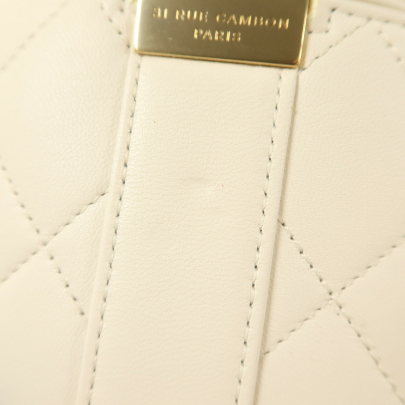 CHANEL 牛皮皮革Shoulder Bag金扣鏈帶肩背袋-15