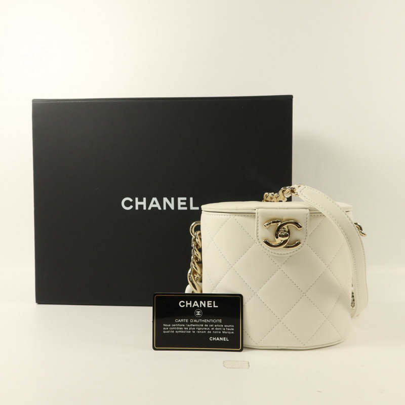 CHANEL 牛皮皮革Shoulder Bag金扣鏈帶肩背袋-17