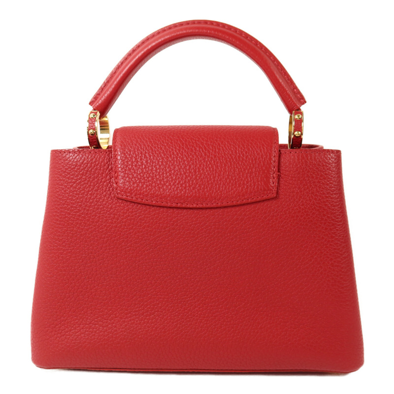 LOUIS VUITTON 牛皮皮革Capucines MM金扣手挽肩背兩用袋-1