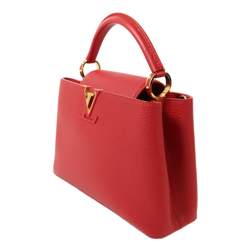 LOUIS VUITTON 牛皮皮革Capucines MM金扣手挽肩背兩用袋-2