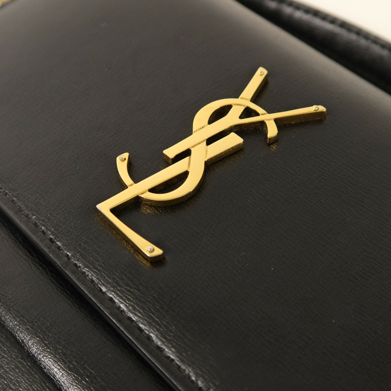 SAINT LAURENT 牛皮皮革Sunset Mini金扣鏈帶手挽肩背兩用袋-8