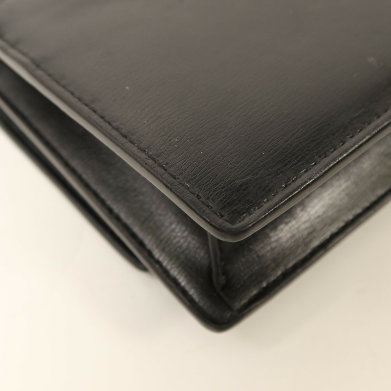 SAINT LAURENT 牛皮皮革Sunset Mini金扣鏈帶手挽肩背兩用袋-11