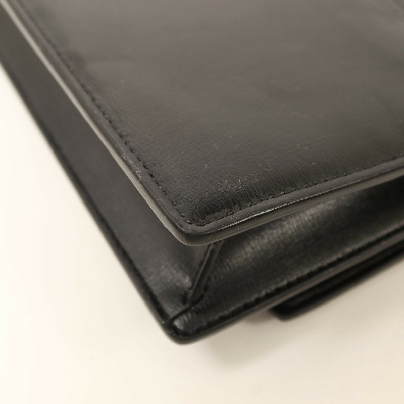 SAINT LAURENT 牛皮皮革Sunset Mini金扣鏈帶手挽肩背兩用袋-12