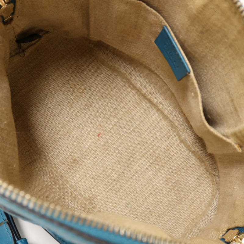 GUCCI 牛皮皮革Mini Dome金扣手挽肩背兩用袋-4