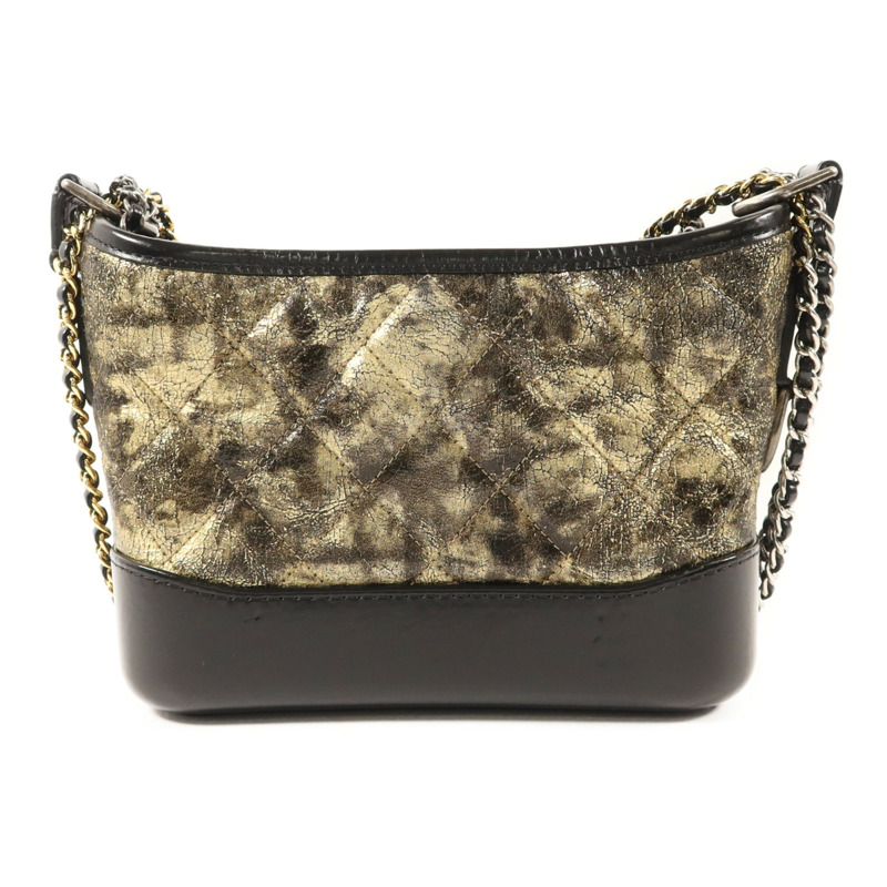 CHANEL 牛皮皮革Gabrielle Small鏈帶肩背袋-1