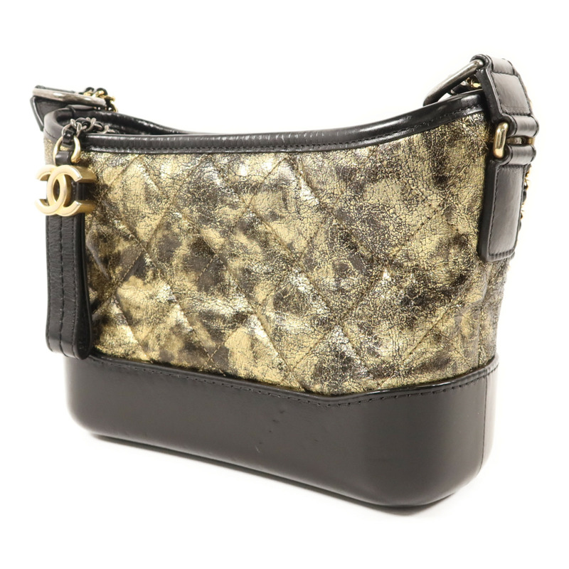 CHANEL 牛皮皮革Gabrielle Small鏈帶肩背袋-2