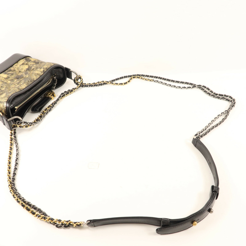 CHANEL 牛皮皮革Gabrielle Small鏈帶肩背袋-8