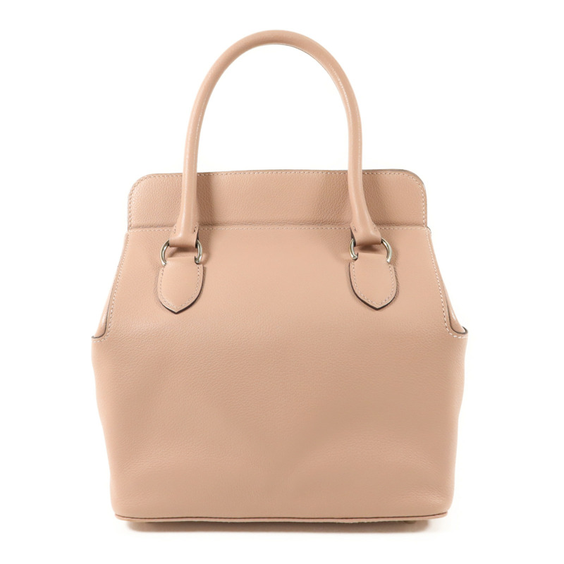 HERMES Evercolor皮革Tool Box 20銀扣手挽肩背兩用袋Glycine-1