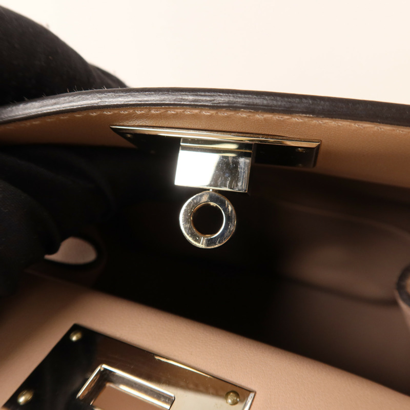 HERMES Evercolor皮革Tool Box 20銀扣手挽肩背兩用袋Glycine-8