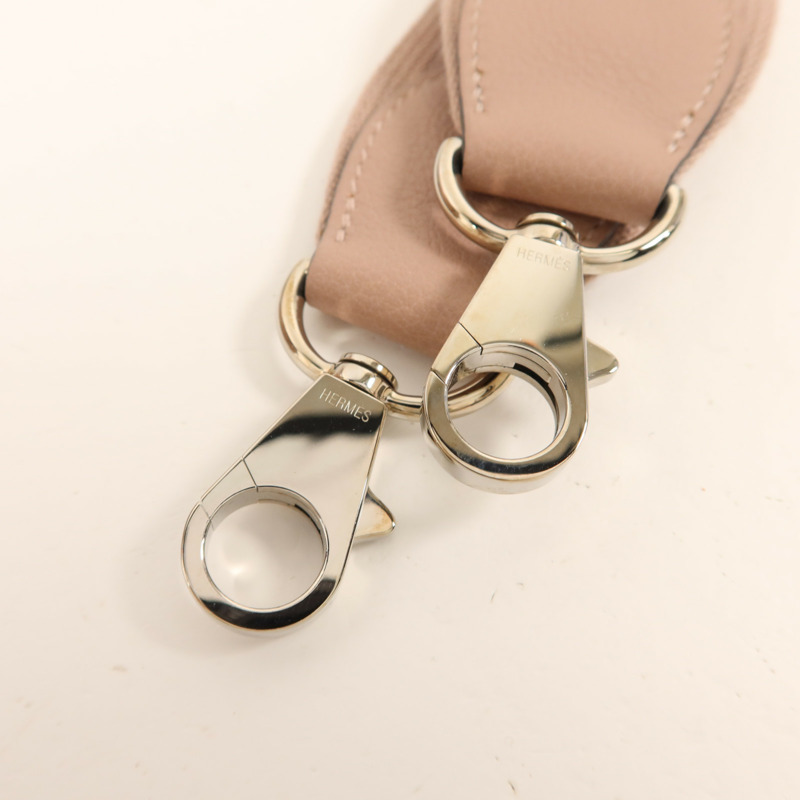 HERMES Evercolor皮革Tool Box 20銀扣手挽肩背兩用袋Glycine-10