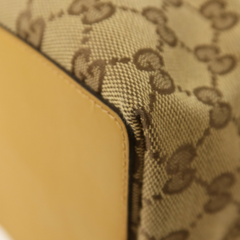 GUCCI 帆布Tote Bag金扣手挽袋-10
