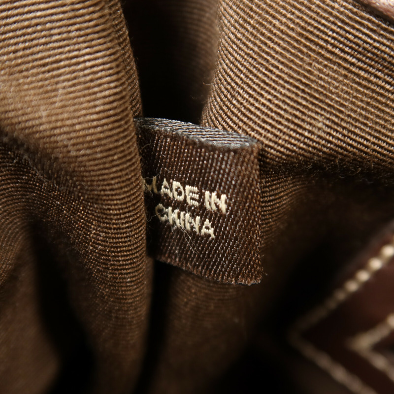 COACH 塗層帆布Shoulder Bag銀扣肩背袋-7