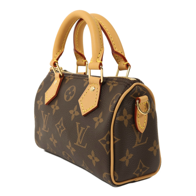 LOUIS VUITTON Monogram Nano Speedy金扣手挽肩背兩用袋-2
