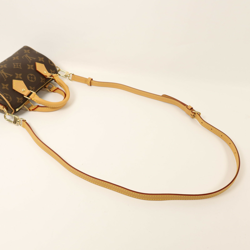 LOUIS VUITTON Monogram Nano Speedy金扣手挽肩背兩用袋-7