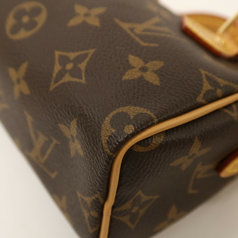 LOUIS VUITTON Monogram Nano Speedy金扣手挽肩背兩用袋-11