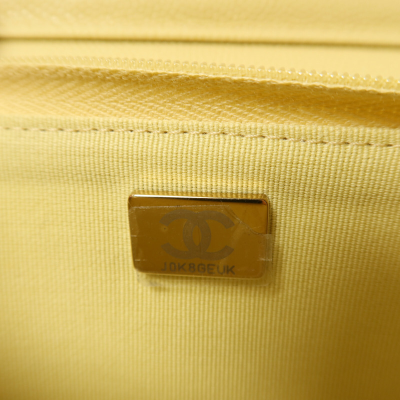 CHANEL 牛皮皮革Wallet On Chain金扣鏈帶肩背袋-8