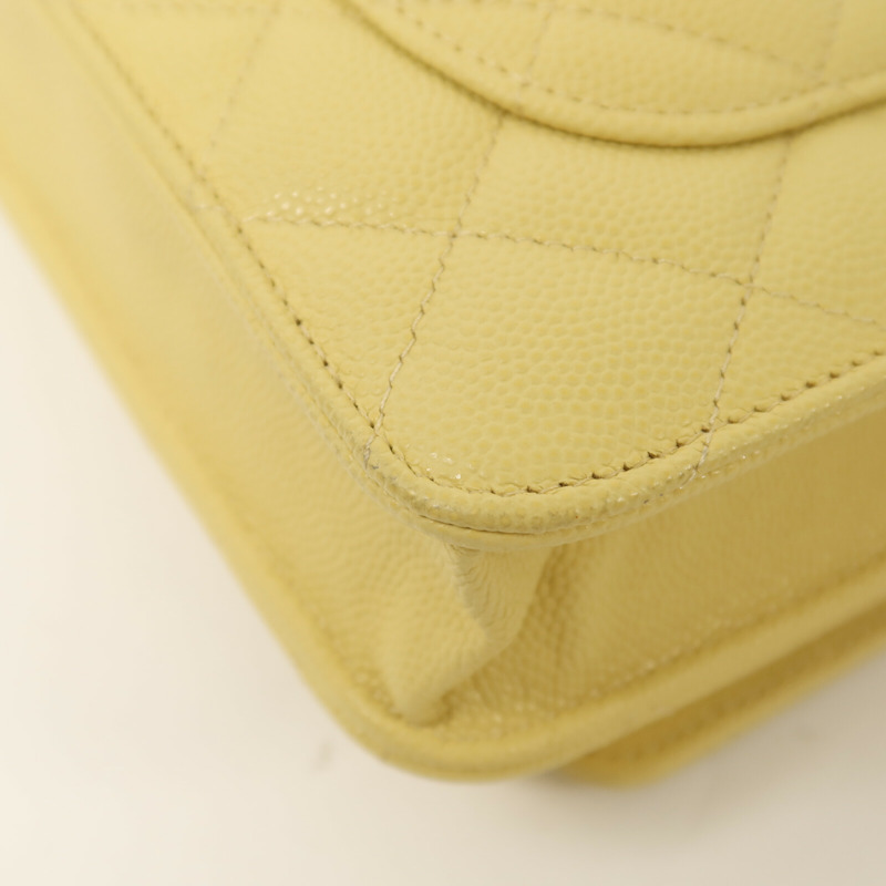 CHANEL 牛皮皮革Wallet On Chain金扣鏈帶肩背袋-16