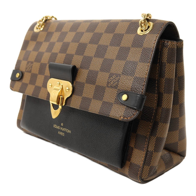 LOUIS VUITTON Damier Vavin PM金扣鏈帶肩背袋-2