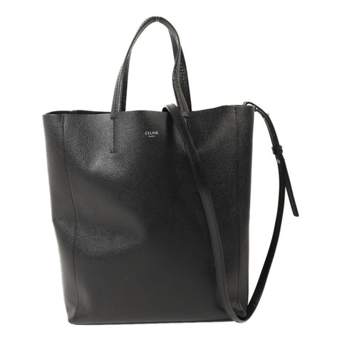 CELINE 牛皮皮革Vertical Cabas Small銀扣手挽肩背兩用袋