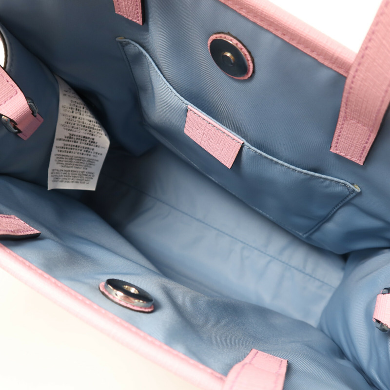 GUCCI 塗層帆布Tote Bag銀扣手挽肩背兩用袋-4