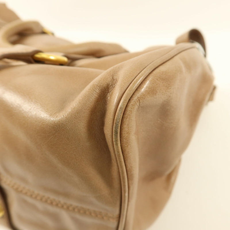 Miu Miu 牛皮皮革Bow Bag金扣手挽肩背兩用袋-13