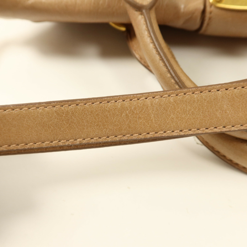 Miu Miu 牛皮皮革Bow Bag金扣手挽肩背兩用袋-15