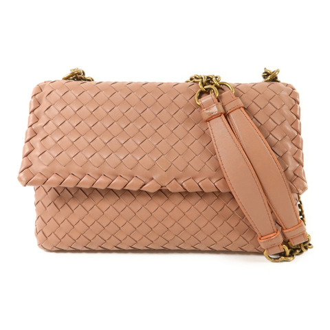 BOTTEGA VENETA 羊皮皮革Olimpia Intrecciato鏈帶肩背袋