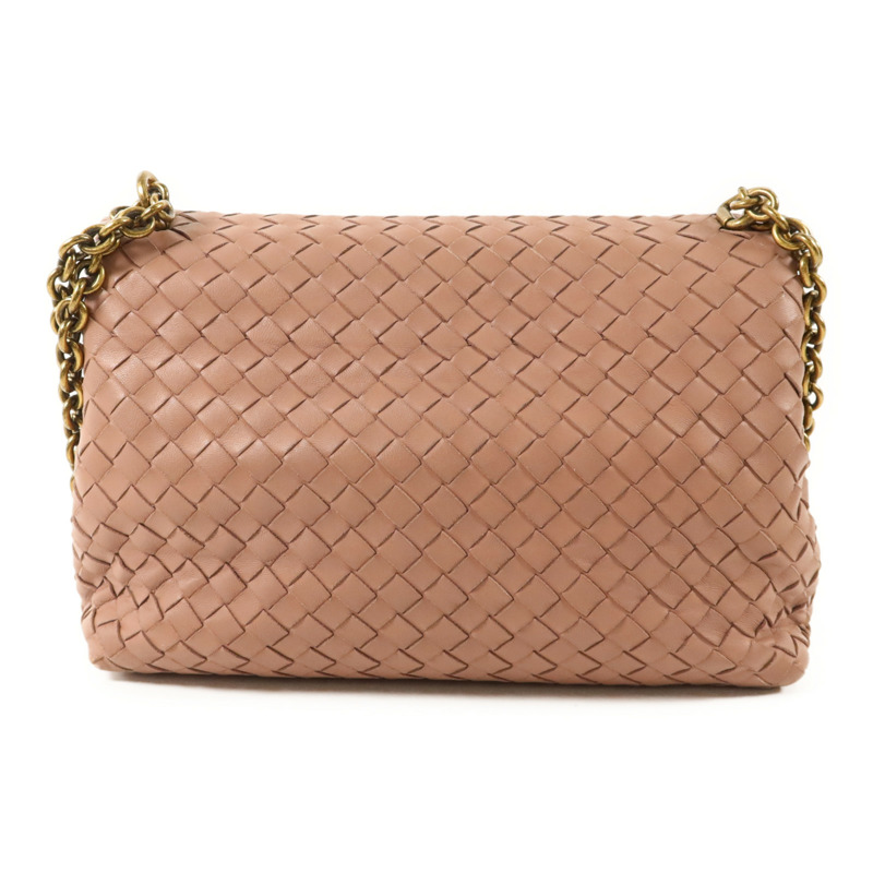 BOTTEGA VENETA 羊皮皮革Olimpia Intrecciato鏈帶肩背袋-1